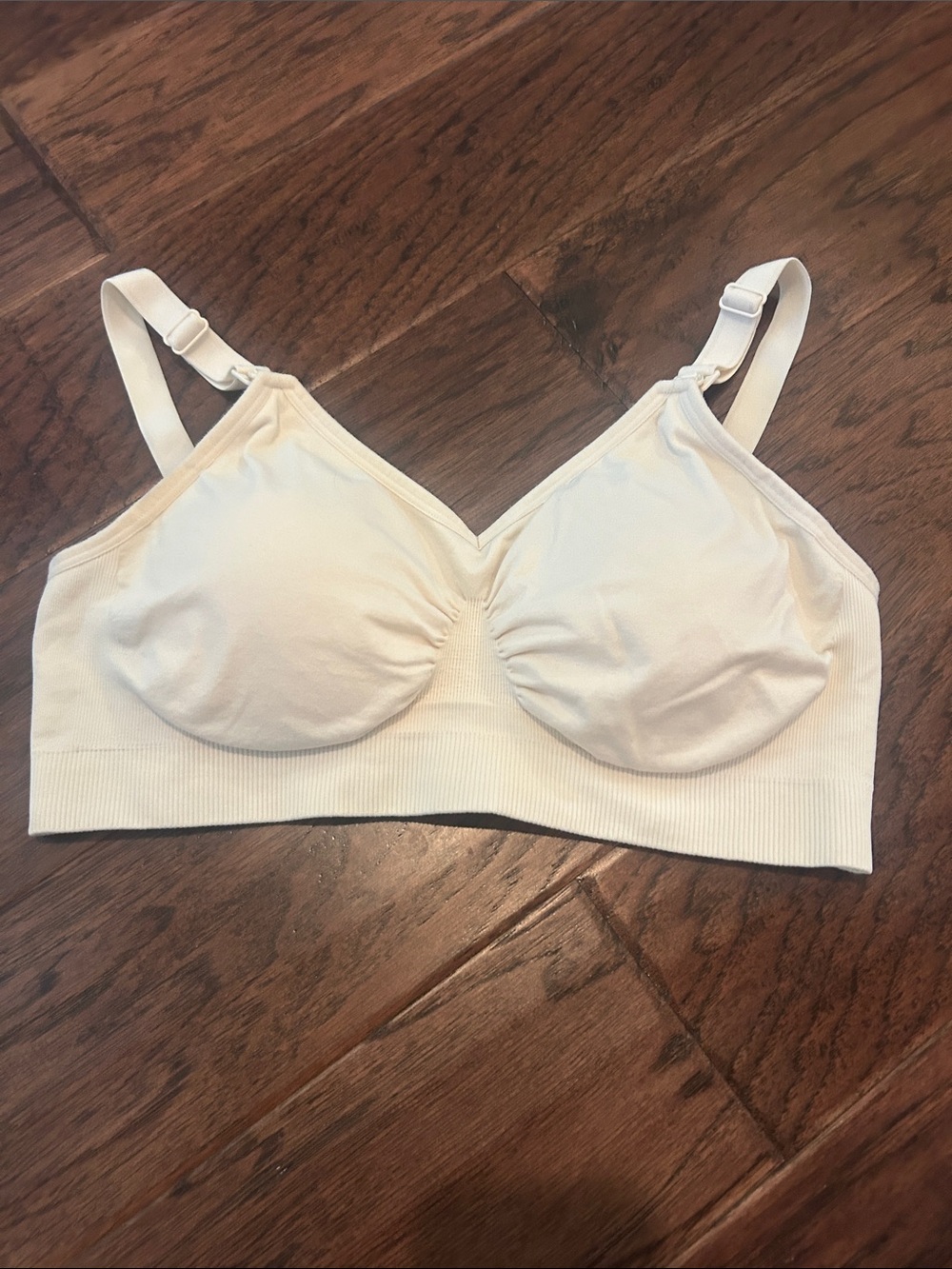 Hofish Cream Seamless Wireless Comfort Nursing Bra